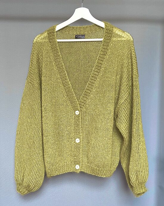 Jaka ar pogu aizdari - Bright olive, S - L