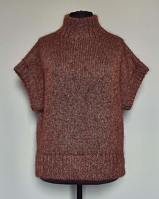 Veste ar augstu apkakli - Walnut,  XS - M
