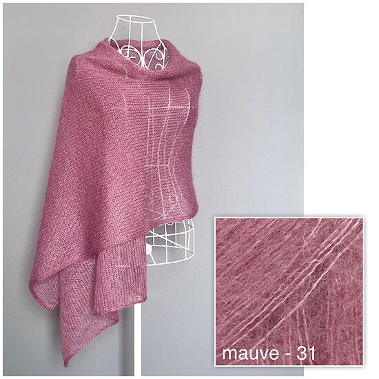 Mohēras šalle - #31 Mauve