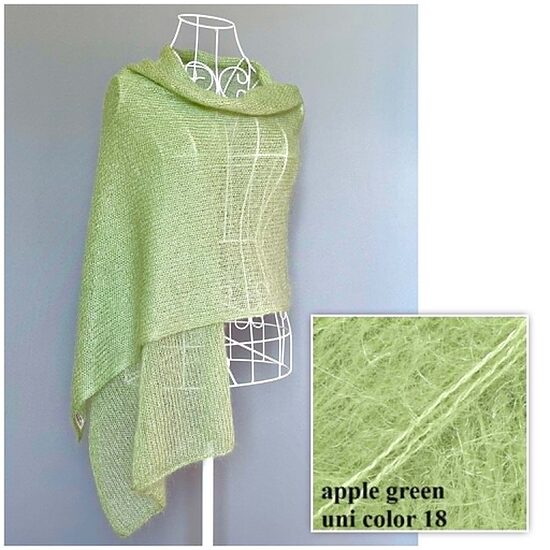 Mohēras šalle - #18 Apple green