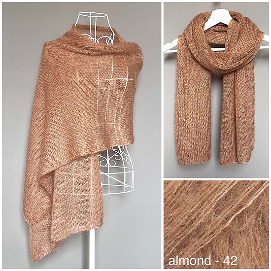 Mohēras šalle - #42 Almond
